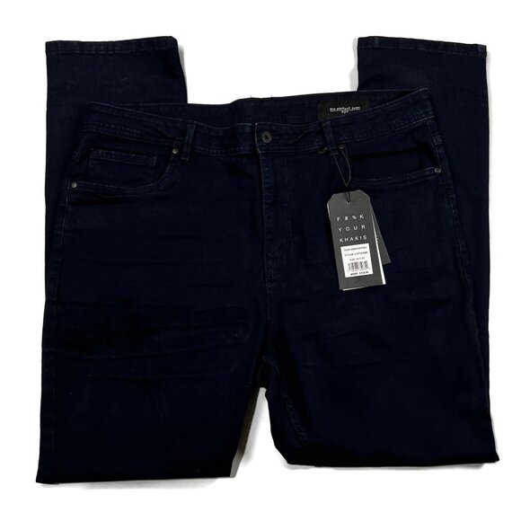 The Perfect Jean NYC Mens 40 x 32 New Slim Thick Blue Stretch Cotton Blend